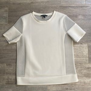 Forever 21 white mesh top.  Size medium